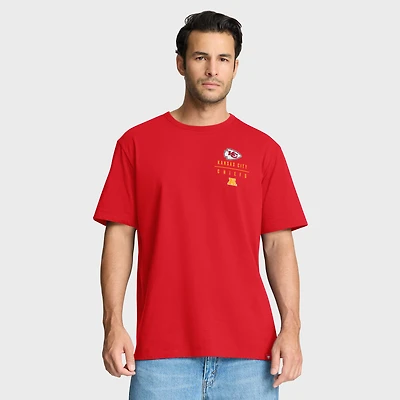 T-shirt rouge fanatique pour homme avec poche passe des Chiefs de Kansas City