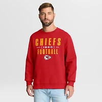 Sweat-shirt à capuche rouge Fanatics pour homme, motif Powerful Throw Legacy des Kansas City Chiefs