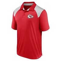Polo primaire Fanatics rouge des Chiefs de Kansas City pour hommes