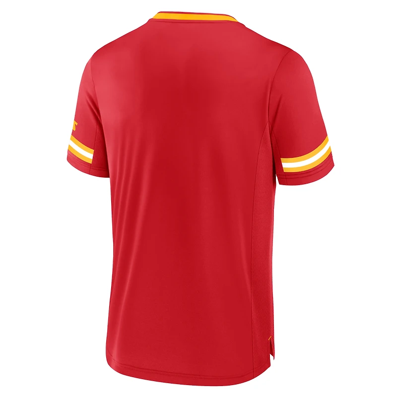 T-shirt à rayures pour homme Fanatics Red Kansas City Chiefs