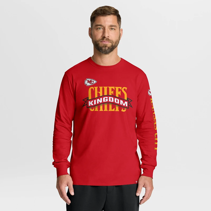Men's Fanatics Red Kansas City Chiefs Sweep Legacy Long Sleeve T-Shirt