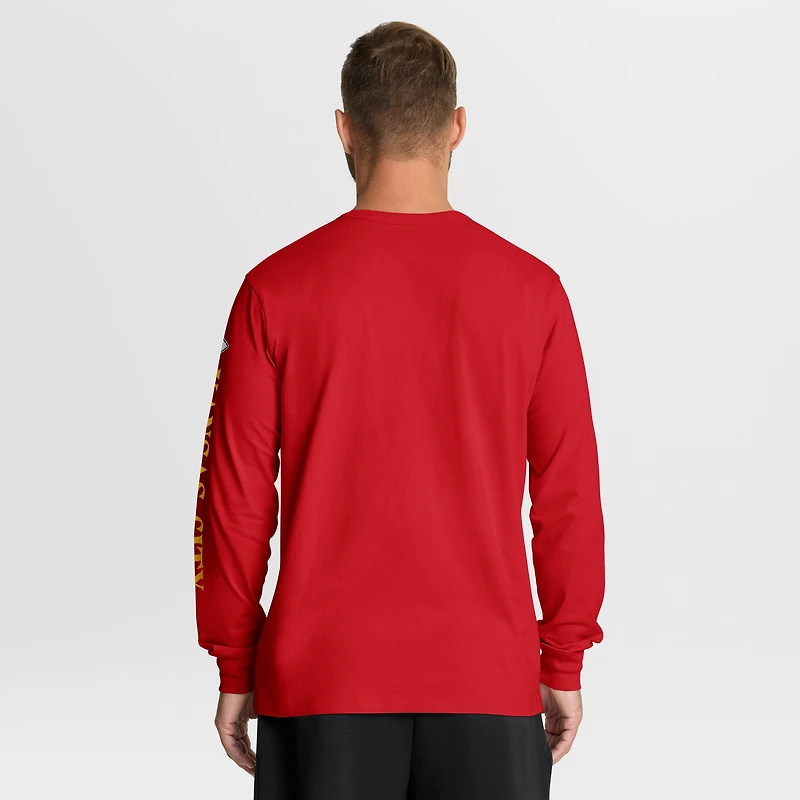 Men's Fanatics Red Kansas City Chiefs Sweep Legacy Long Sleeve T-Shirt