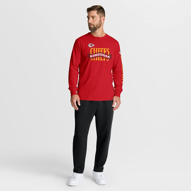 Men's Fanatics Red Kansas City Chiefs Sweep Legacy Long Sleeve T-Shirt