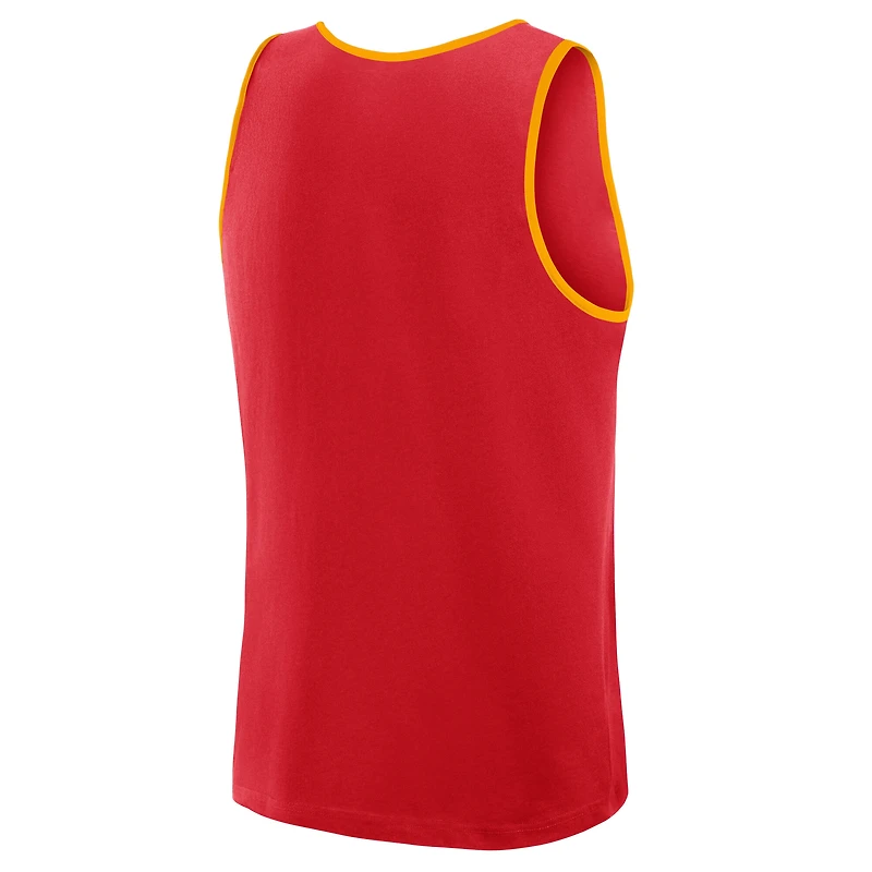 Débardeur Fanatics rouge pour homme, Kansas City Chiefs, succès inégalé