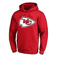 Sweat à capuche polaire Fanatics Travis Kelce rouge Kansas City Chiefs pour homme, grandes tailles, avec nom et numéro