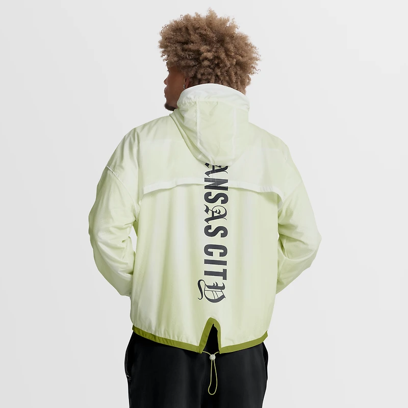 Doudoune zippée intégrale blanche Kansas City Chiefs de Fanatics pour homme