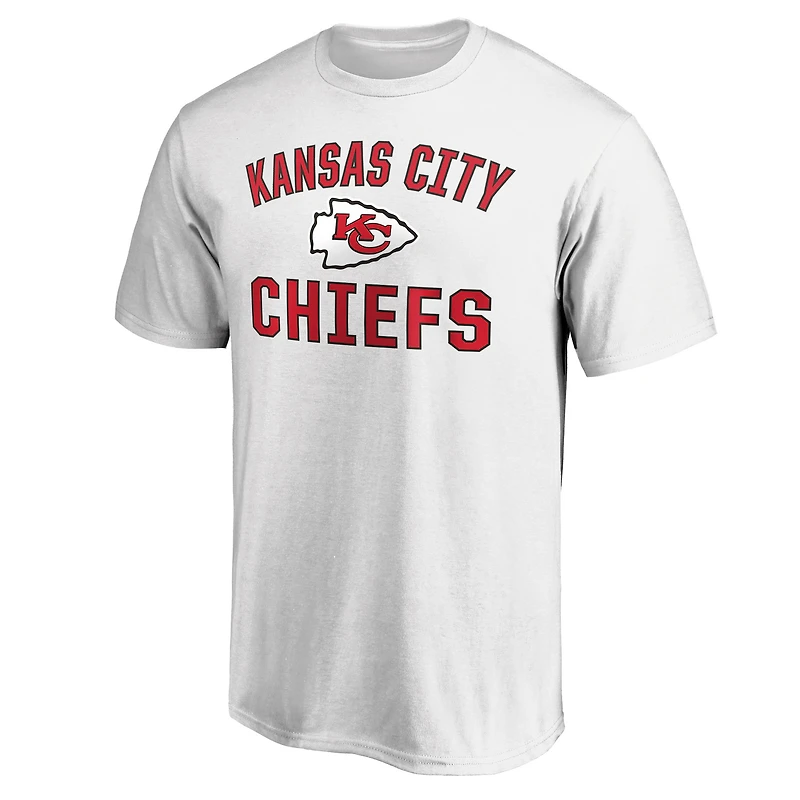 T-shirt Fanatics blanc pour homme Kansas City Chiefs Victory Arch
