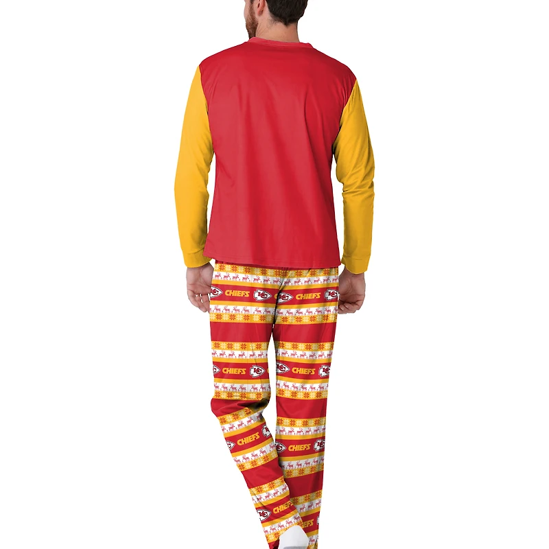 Pyjama Ugly FOCO Red Kansas City Chiefs pour homme