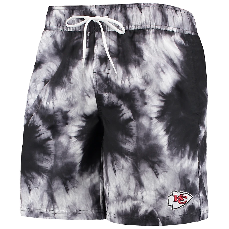 Men's G-III Sports by Carl Banks Black Kansas City Chiefs Splash Volley Swim Shorts