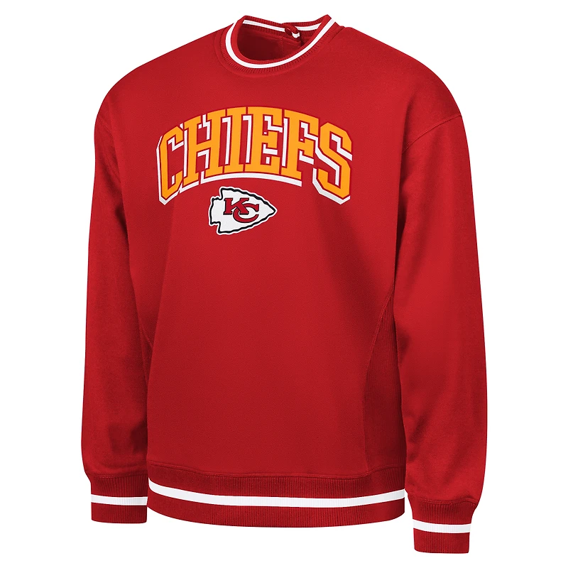 Men's G-III Sports by Carl Banks Red Kansas City Chiefs Adaptive Blocker Fleece Pullover Sweatshirt