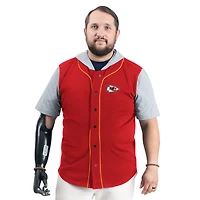 Men's G-III Sports by Carl Banks  Red Kansas City Chiefs Adaptive Home Team Magnetic Button-Up Top