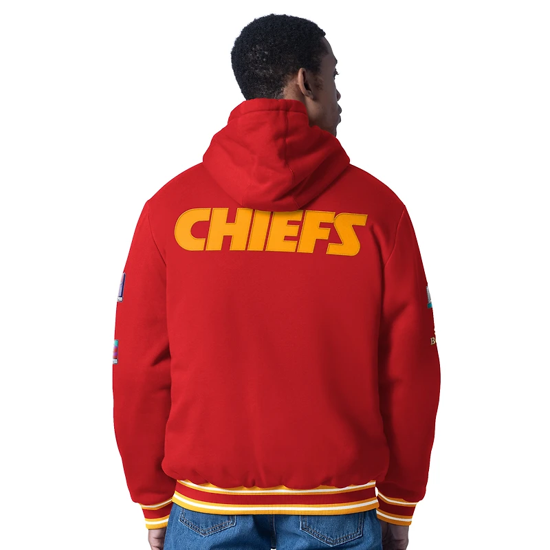 Men's G-III Sports by Carl Banks  Red Kansas City Chiefs Power Forward Commemorative Full-Zip Hooded Jacket
