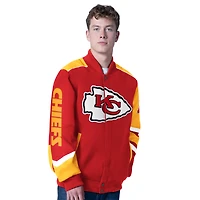 Veste de course entièrement zippée G-III Sports by Carl Banks rouge Kansas City Chiefs Prime Time pour homme