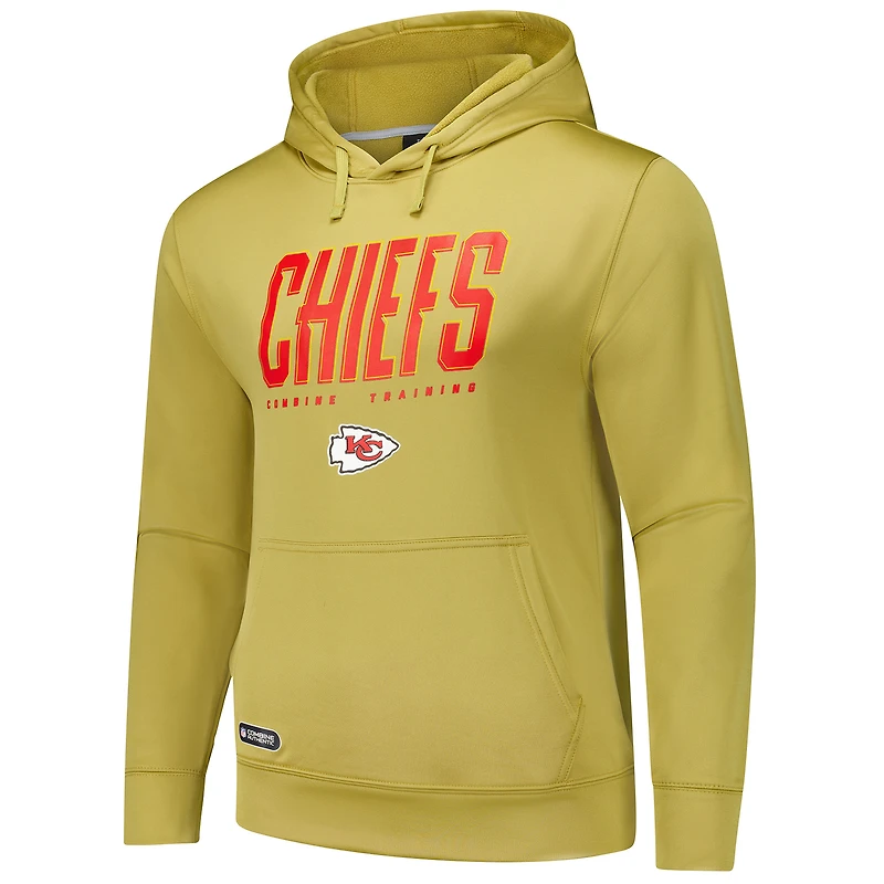 Sweat à capuche pour homme avec logo doré des Chiefs de Kansas City
