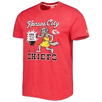 T-shirt à trois mélanges hyper local Homage Red Kansas City Chiefs BBQ pour homme