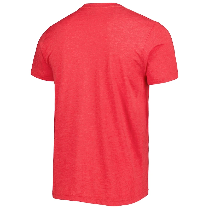 T-shirt à trois mélanges hyper local Homage Red Kansas City Chiefs BBQ pour homme