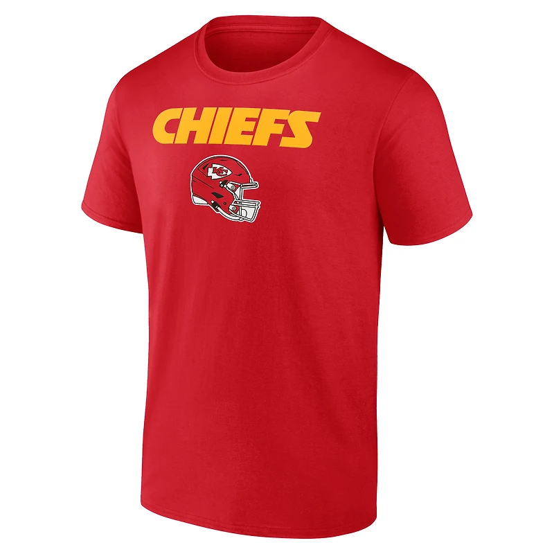 Men's Isiah Pacheco Red Kansas City Chiefs Team Wordmark Name & Number T-Shirt