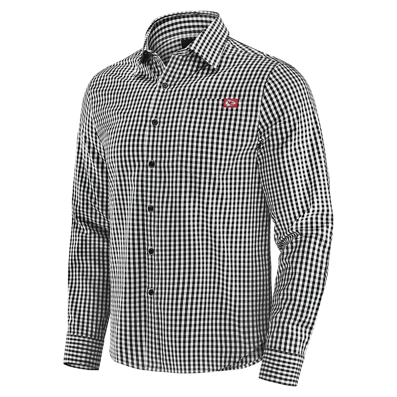 Chemise boutonnée à manches longues Dual Threat pour homme J. Palmer Black Kansas City Chiefs