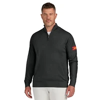 Men's J. Palmer Tan Kansas City Chiefs Franchise Quarter-Zip Sweater