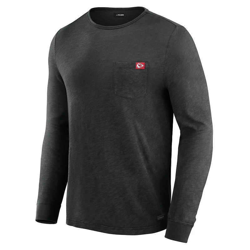 Men's J. Palmer Black Kansas City Chiefs In-The-Pocket Long Sleeve T-Shirt