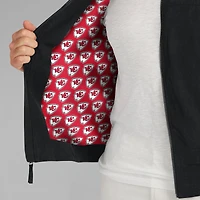 Men's J. Palmer Black Kansas City Chiefs Lightweight Cover-4 Tri-Blend Full-Zip Jacket