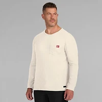T-shirt à manches longues J. Palmer crème pour homme, Kansas City Chiefs, avec poche