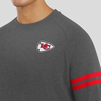 Men's J. Palmer Dark Heather Gray Kansas City Chiefs Players Lounge Raglan Tri-Blend Sweatshirt