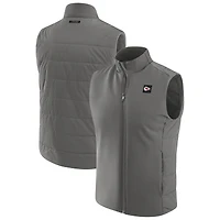 Gilet zippé pour homme J. Palmer Graphite Front Office des Chiefs de Kansas City