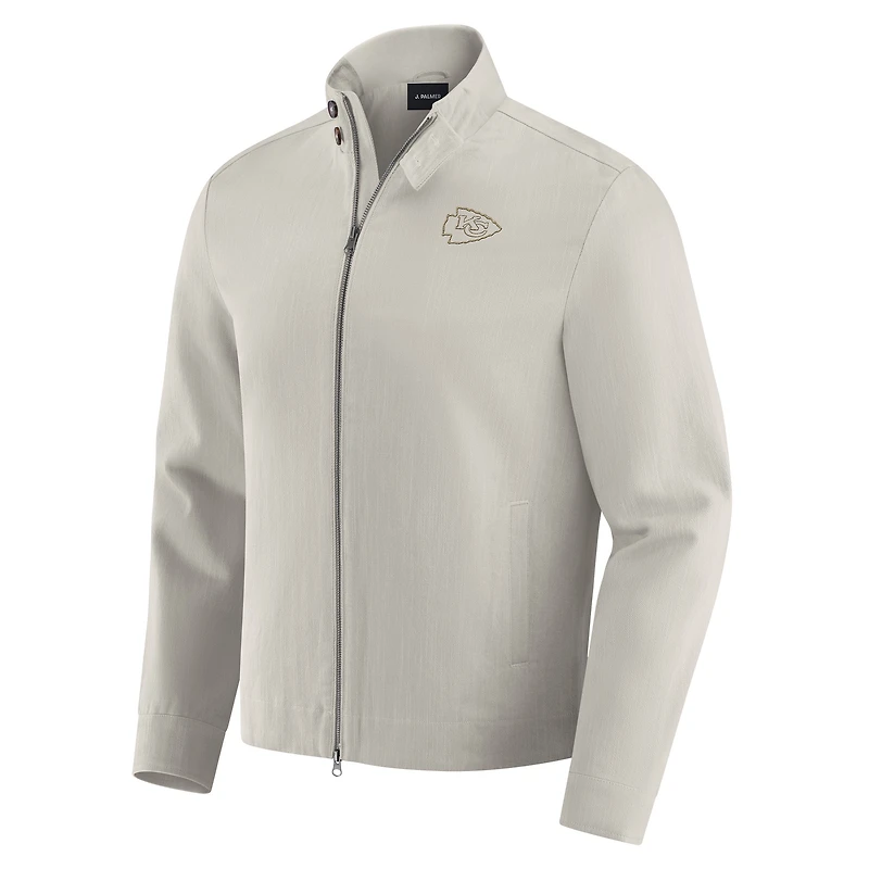 Veste zippée intégrale Air Raid grise J. Palmer pour homme des Kansas City Chiefs