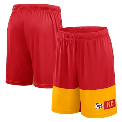 Short rouge athlétique avec logo pour homme des Kansas City Chiefs, le meilleur meilleurs