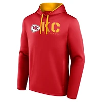 Sweat à capuche rouge athlétique avec logo pour homme des Chiefs de Kansas City