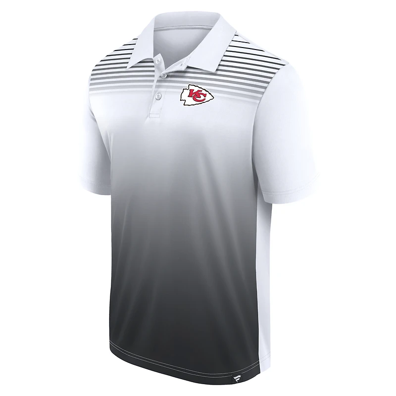 Men's Logo Athletic White Kansas City Chiefs Sandlot Game Polo