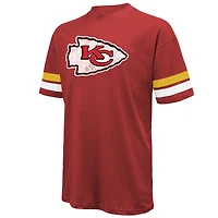 T-shirt surdimensionné pour homme Majestic Threads Travis Kelce rouge avec nom et numéro des Chiefs de Kansas City
