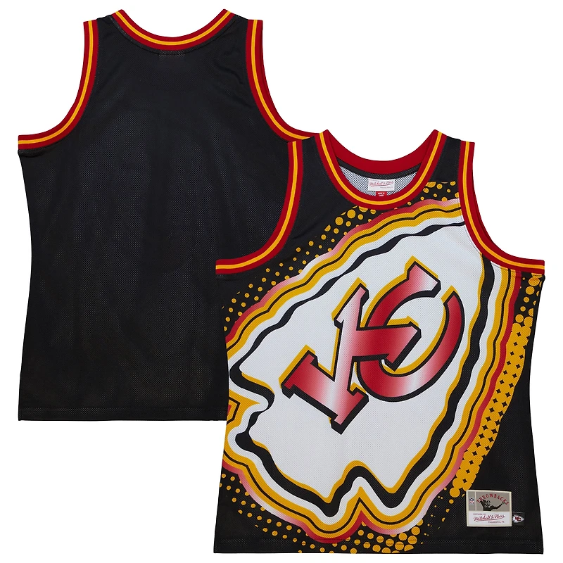 Débardeur à la mode Big Face 7.0 des Chiefs de Kansas City Mitchell & Ness pour homme, noir