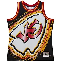 Men's Mitchell & Ness Black Kansas City Chiefs Big Face 7.0 Fashion Tank Top