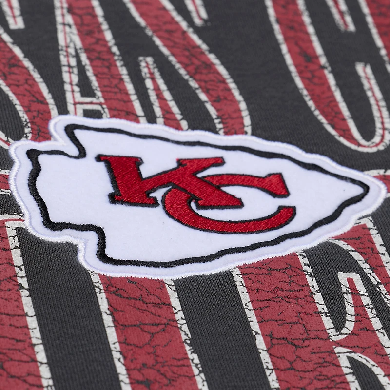 Sweat-shirt en molleton noir Mitchell & Ness pour homme, collection Downtown des Kansas City Chiefs