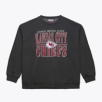 Men's Mitchell & Ness Black Kansas City Chiefs Downtown Collection Fleece Sweatshirt