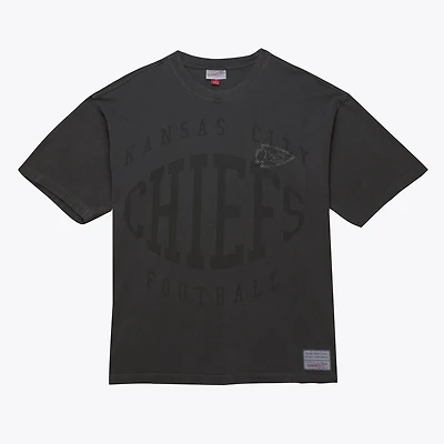 T-shirt noir premium pour homme Mitchell & Ness, collection Kansas City Chiefs Downtown