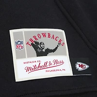Men's Mitchell & Ness Black Kansas City Chiefs Gridiron Classics Big Face 7.0 Pullover Hoodie