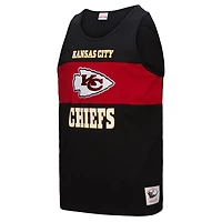 Débardeur rétro colorblock noir Mitchell & Ness pour homme, Kansas City Chiefs