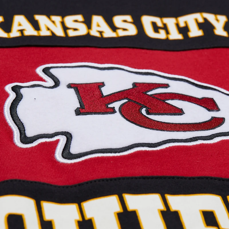 Débardeur rétro colorblock noir Mitchell & Ness pour homme, Kansas City Chiefs