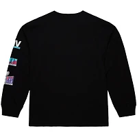 T-shirt à manches longues noir Mitchell & Ness pour homme