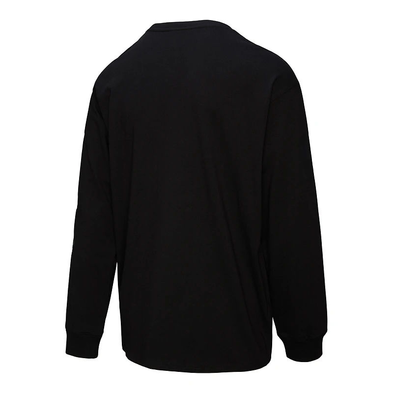 T-shirt à manches longues noir Mitchell & Ness pour homme