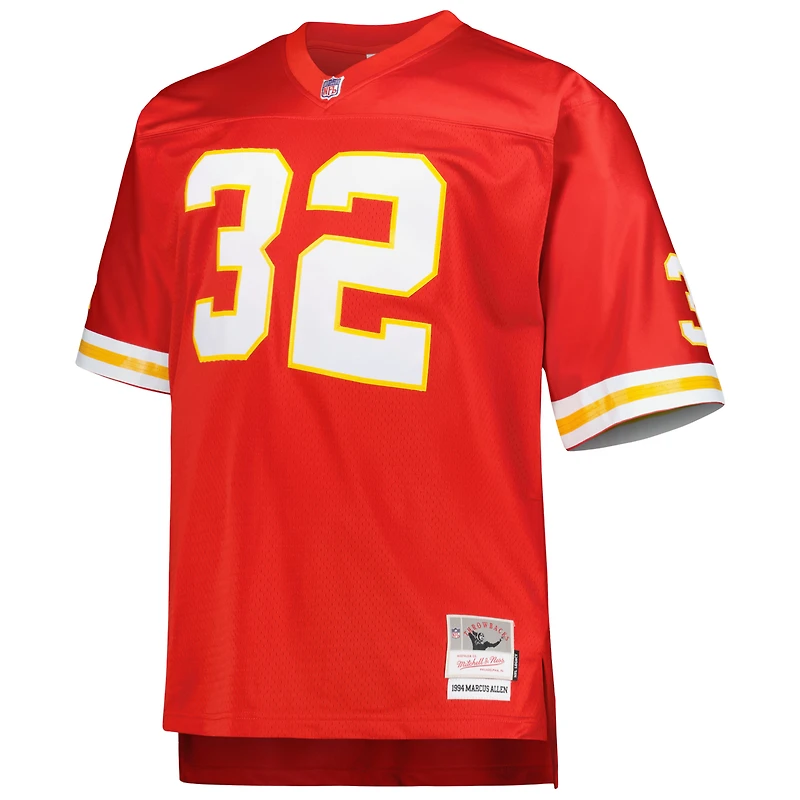 Maillot de réplique joueur retraité Mitchell & Ness Marcus Allen rouge des Chiefs Kansas City Big Tall 1994 pour hommes