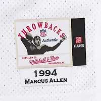 Maillot de joueur retraité authentique rétro 1994 des Kansas City Chiefs Mitchell & Ness Marcus Allen pour homme