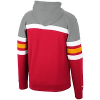 Men's Mitchell & Ness Red/Gray Kansas City Chiefs Head Coach Pullover - Hoodie
