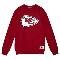 1 sweat-shirt en polaire basique rouge Kansas City Chiefs de Mitchell & Ness