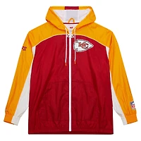 Coupe-vent zippé haut de gamme Big Shot pour homme des Kansas City Chiefs Mitchell & Ness, rouge