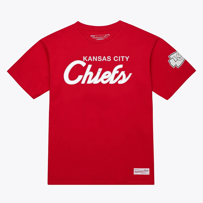 T-shirt classique Mitchell & Ness rouge Kansas City Chiefs pour homme