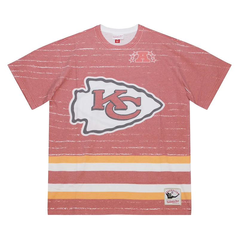 Men's Mitchell & Ness Red Kansas City Chiefs Jumbotron 3.0 T-Shirt